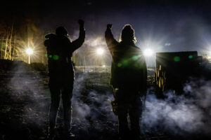 Proteste Dannenröde Forst Germany